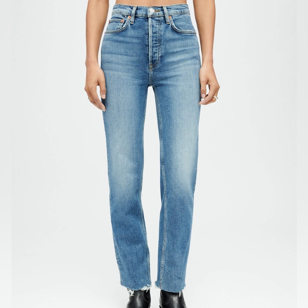 Re/Done Comfort Stretch High Rise Stove Top jeans